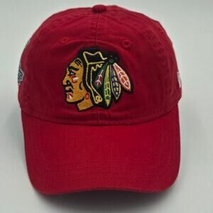 New Era Chicago Blackhawks Youth Adjustable Baseball Cap Red